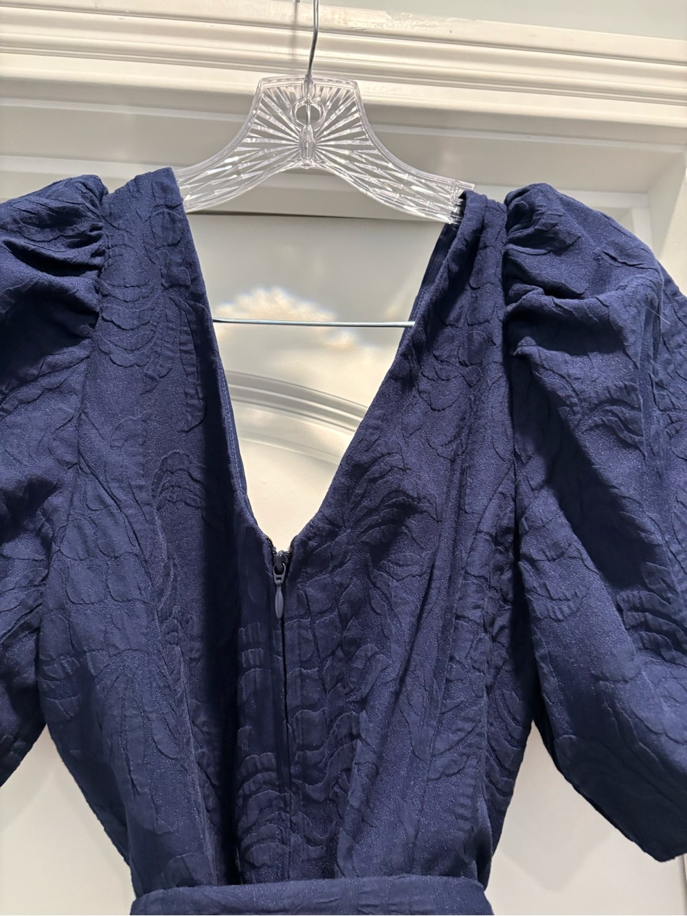 Lilly Pulitzer Navy V-neck Belted Jumpsuit - Picture 8 of 9